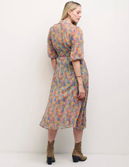 Multi Floral Malika Midi Dress