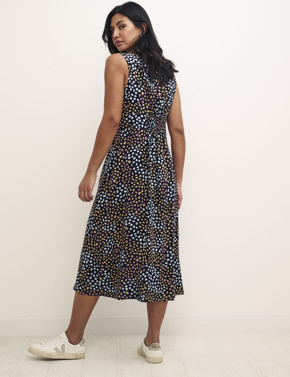 Speckle Print Sandra Midi Dress