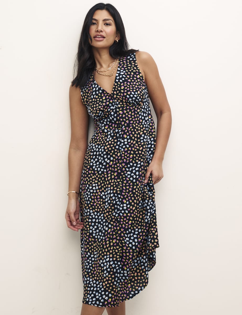 Speckle Print Sandra Midi Dress