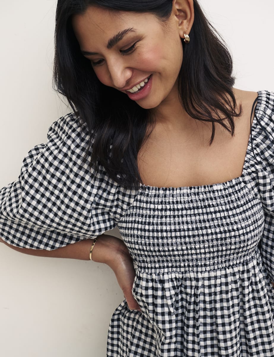 Petite Gingham Kylie mini Dress