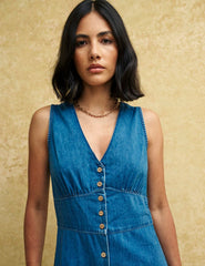 Denim Sandra Midi Dress