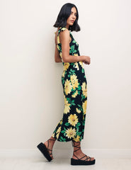 Sunflower Tie Shoulder Adrian Midi Dress