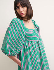 Green Stripe Kylie Midi Dress