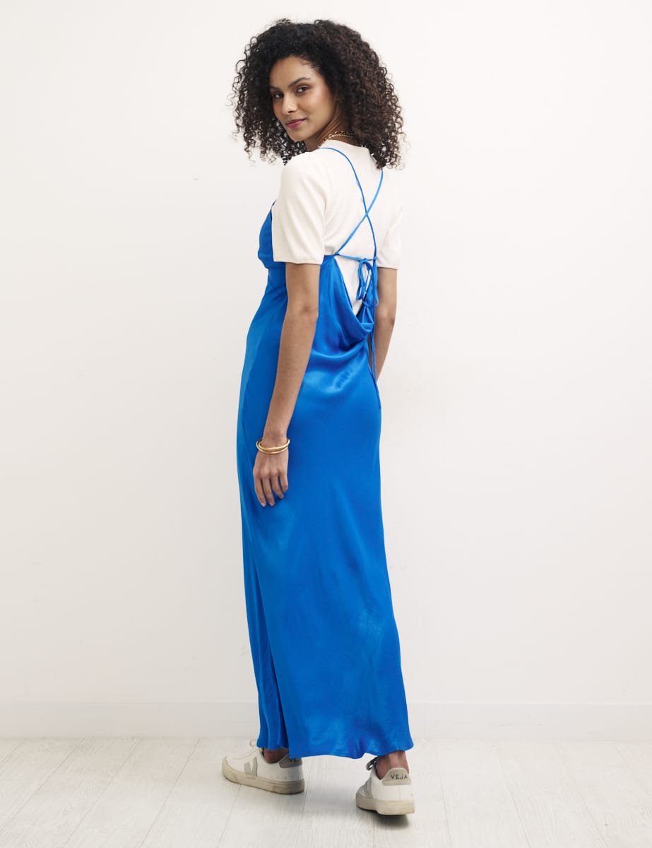 Blue Melina Midi Dress