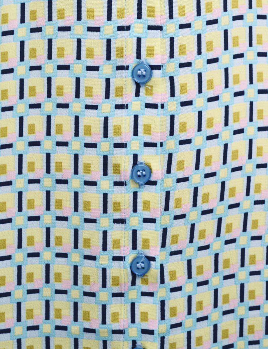 Geometric Print Daisy Mini Dress