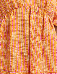 Orange Stripe Vienna Mini Dress