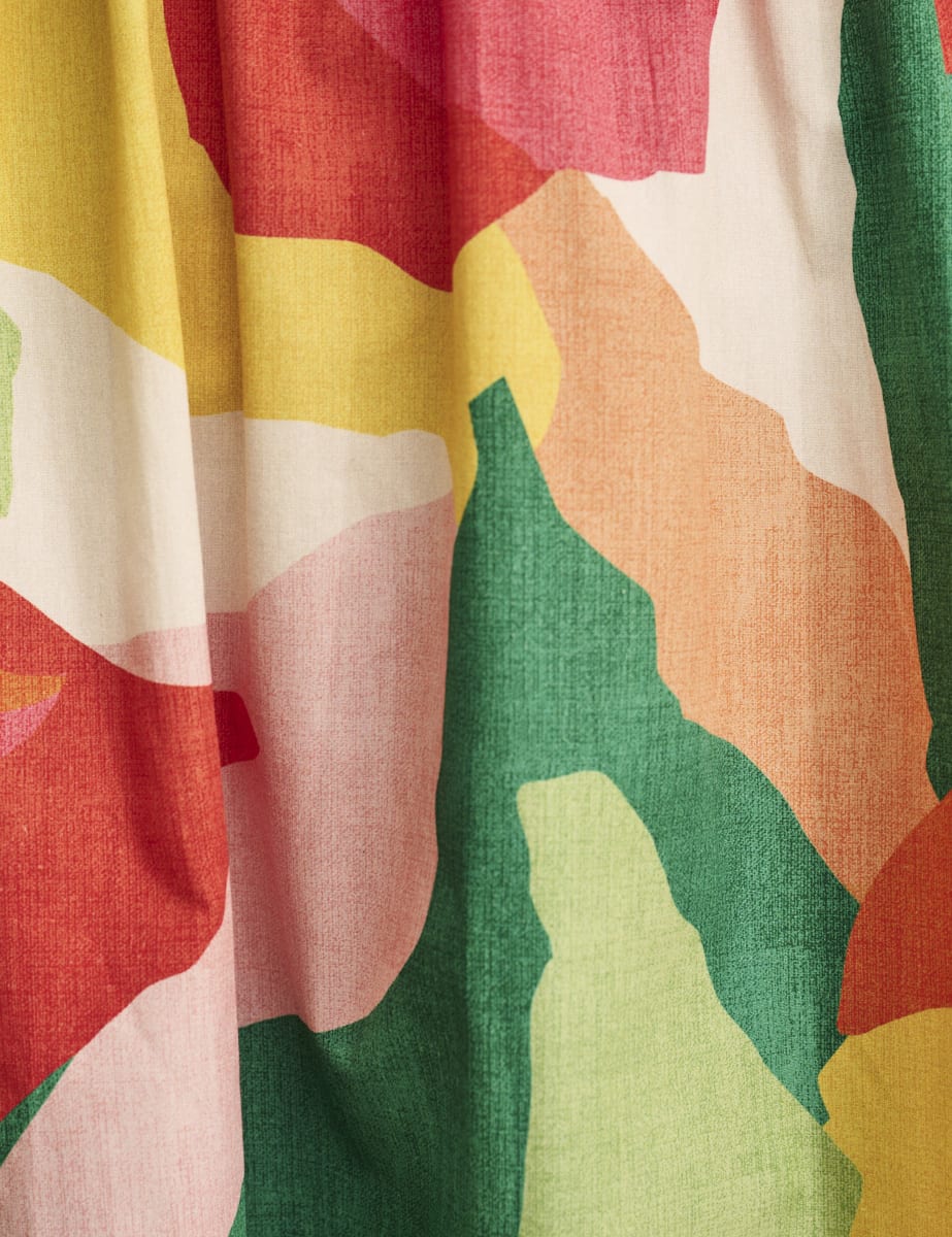 Multi Abstract Puff Sleeve Andie Mini Dress