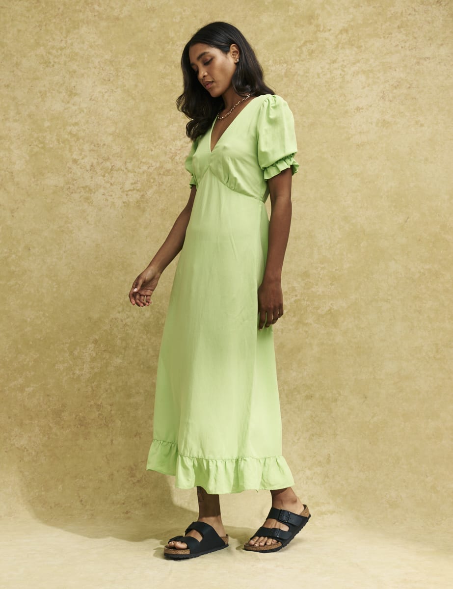 Green Delilah Midi Dress
