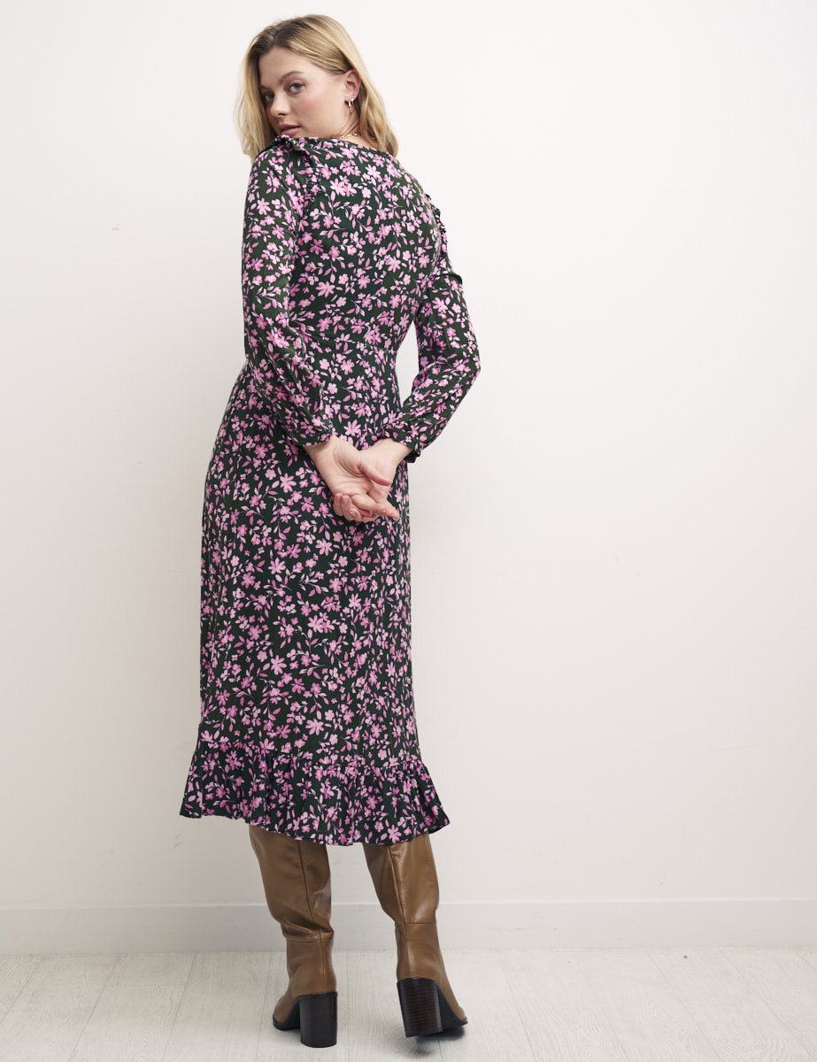 Floral Cecile Midi Dress