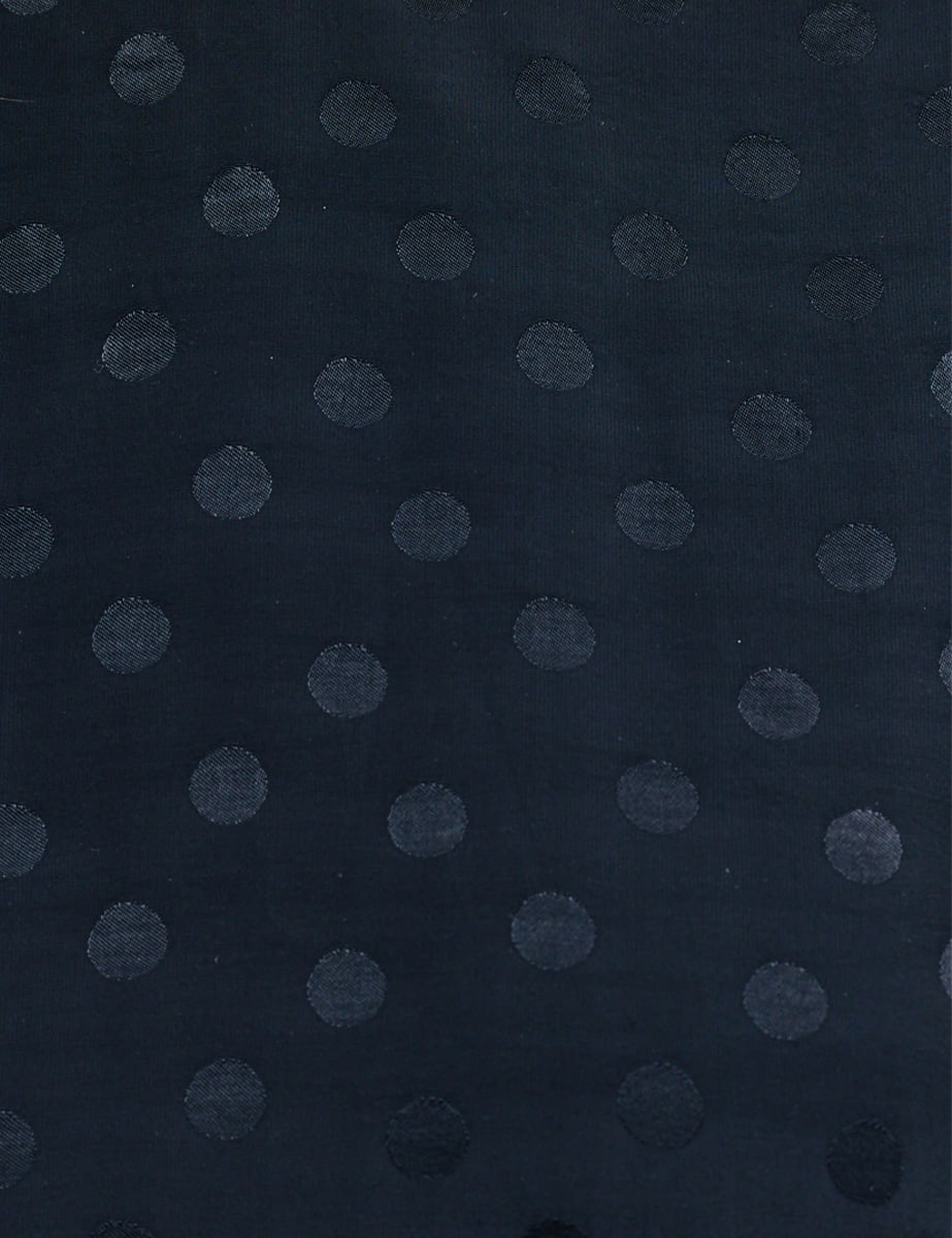 Black Satin Jacquard Frill Hem Fleur Mini Dress