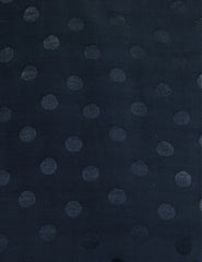 Black Satin Jacquard Frill Hem Fleur Mini Dress