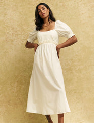 Cream Ginger Midi Dress