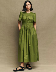 Olive Green Natalia Midi Dress
