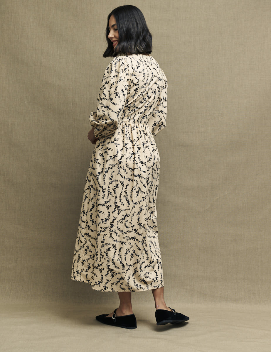 Fearne Cotton Floral Chain Print Ria Midi Dress