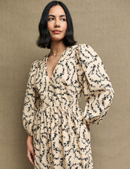 Fearne Cotton Floral Chain Print Ria Midi Dress