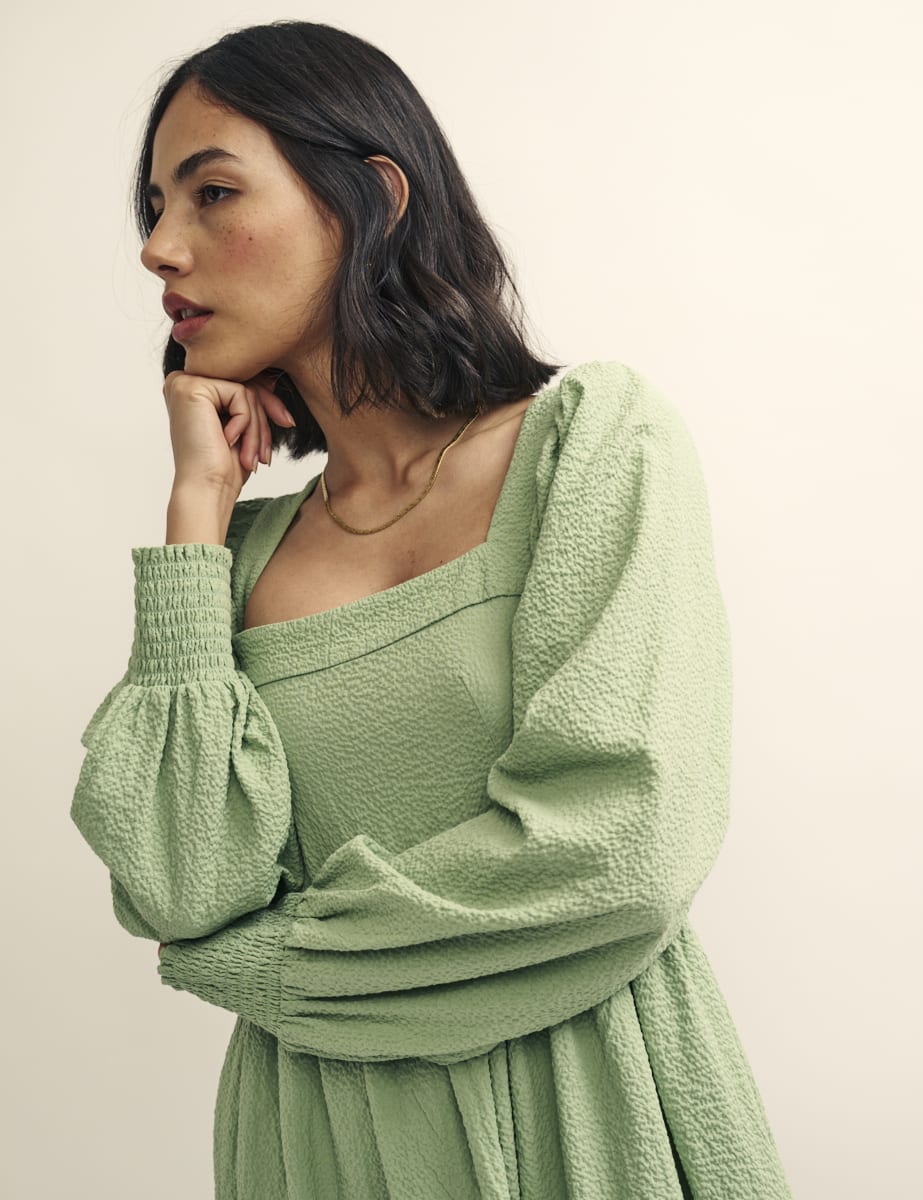 Sage Green Ayla Mini Dress