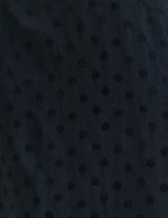 Black Satin Jacquard Luna Midi Dress