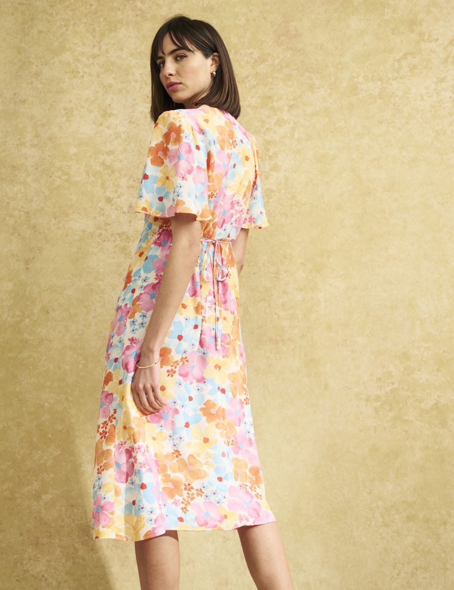 Pastel Floral Dee Dee Midi Dress