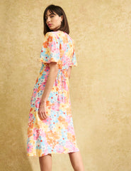 Pastel Floral Dee Dee Midi Dress