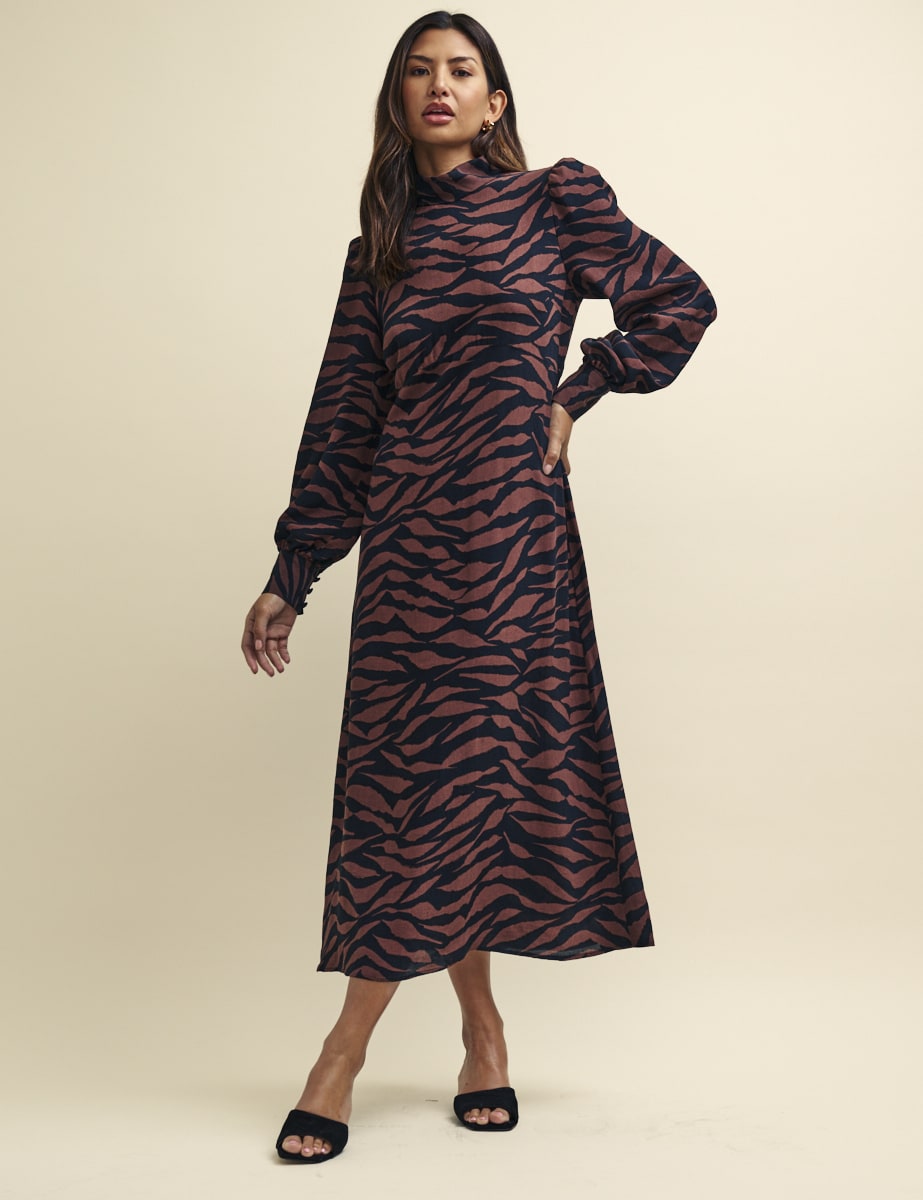 Petite Animal Print Lucinda Midaxi Dress