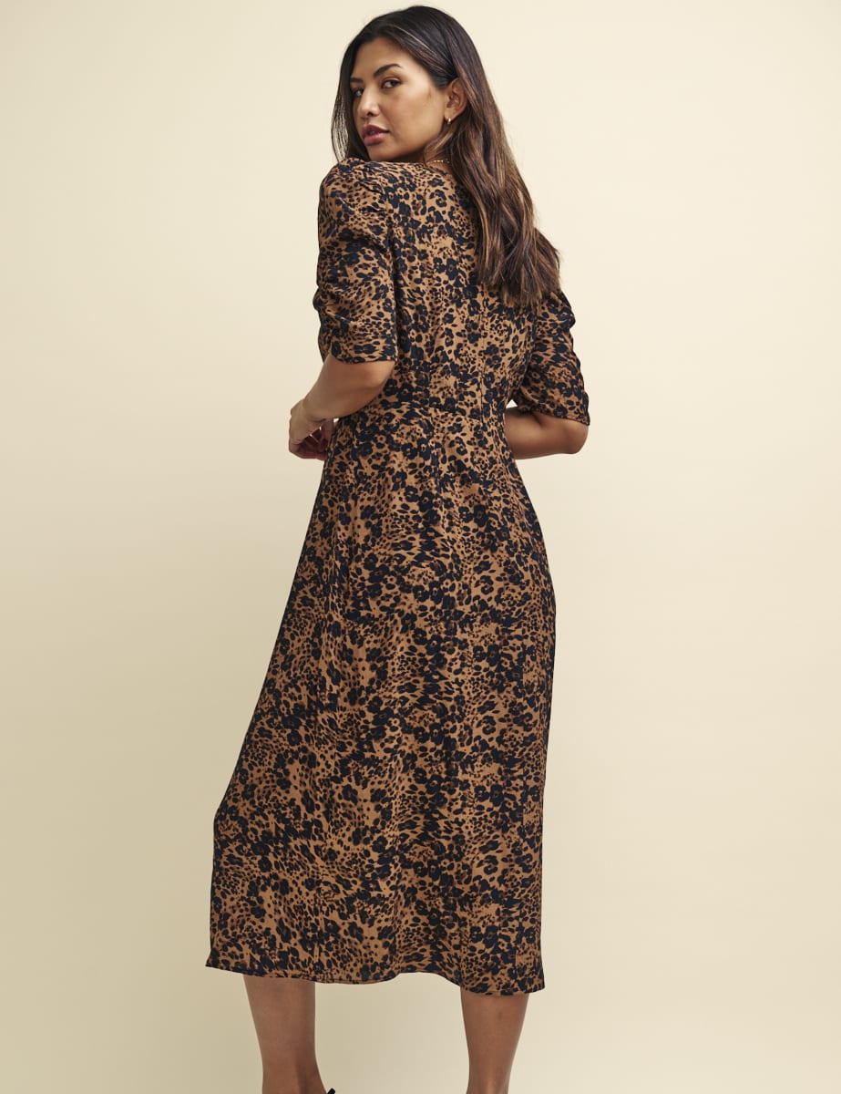 Leopard Print Evie Midi Dress