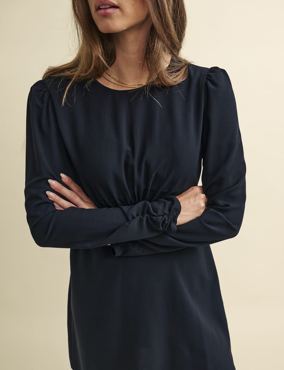 Black Long Sleeve Sienna Mini Dress