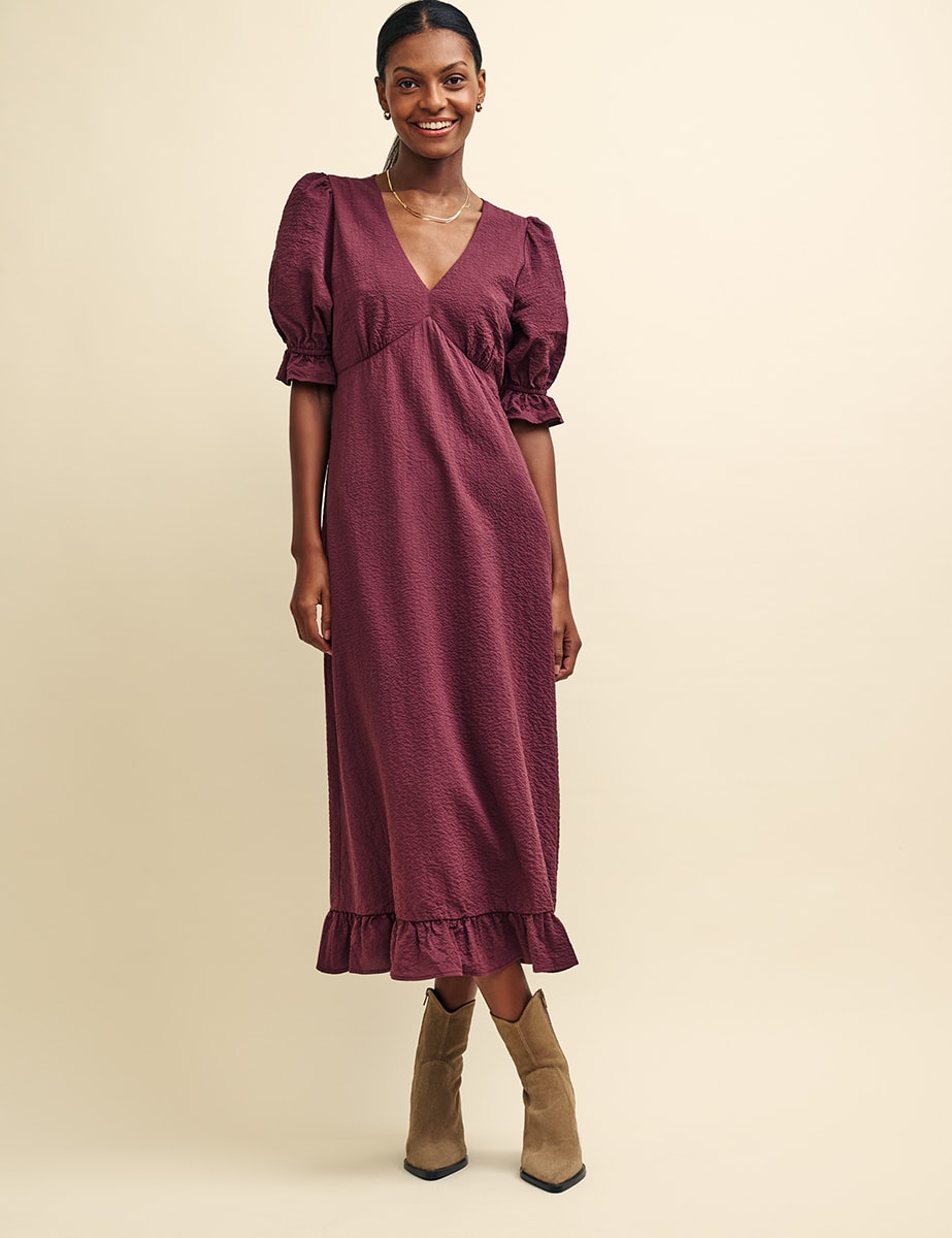 Plum Delilah Midi Tea Dress