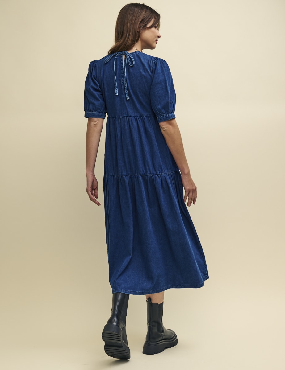 Dark Denim Rochelle Midi Dress