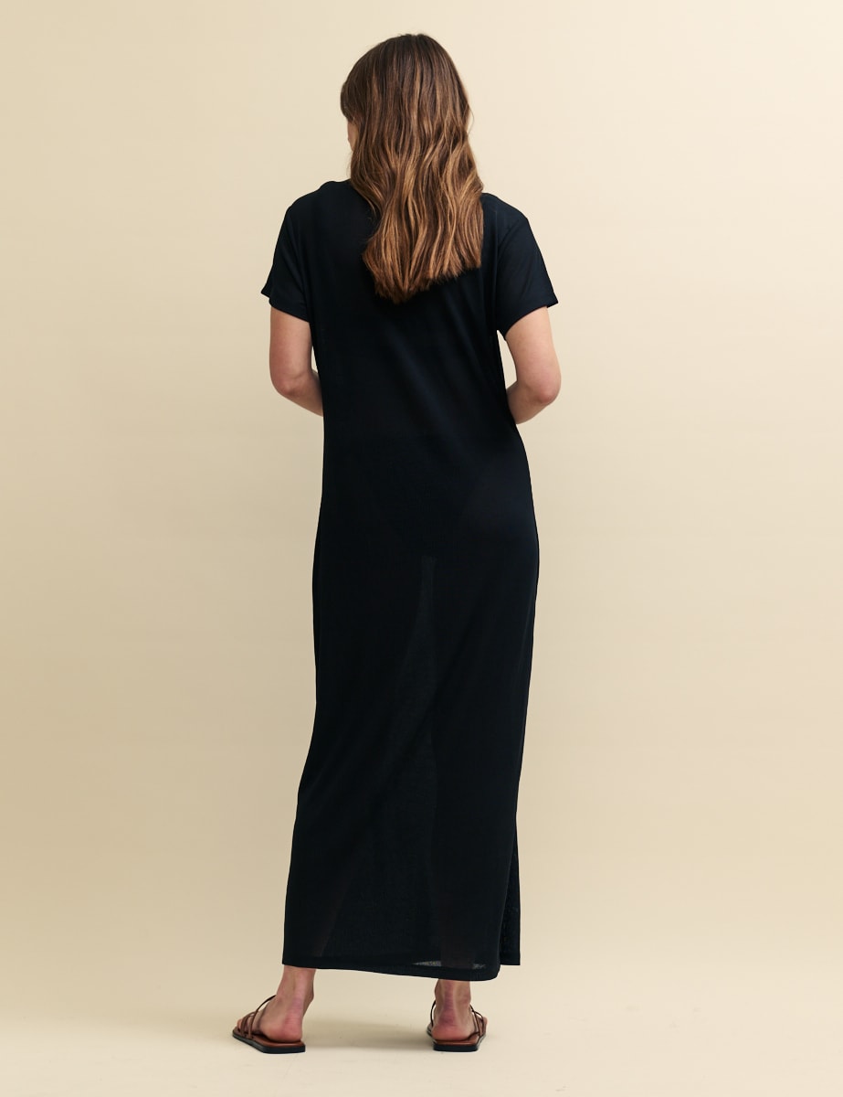 Black Dustin Maxi Jersey Dress