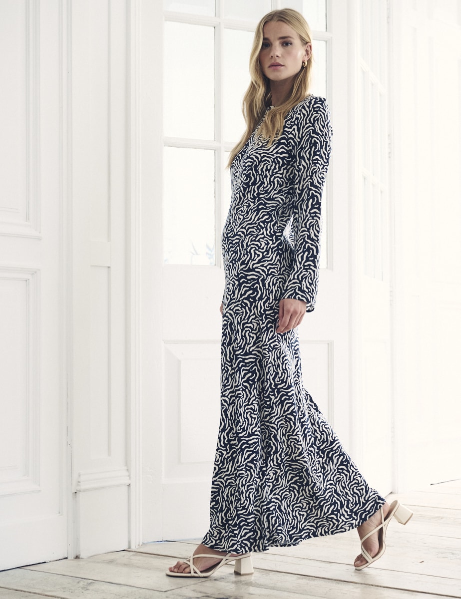 Black and White Sid Maxi Dress