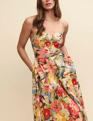 Fearne Cotton Floral Bandeau Aurora Midi Dress
