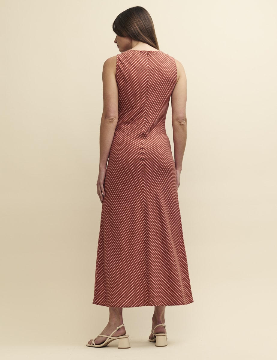 Red Striped Lia Maxi Dress