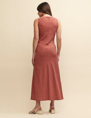 Red Striped Lia Maxi Dress