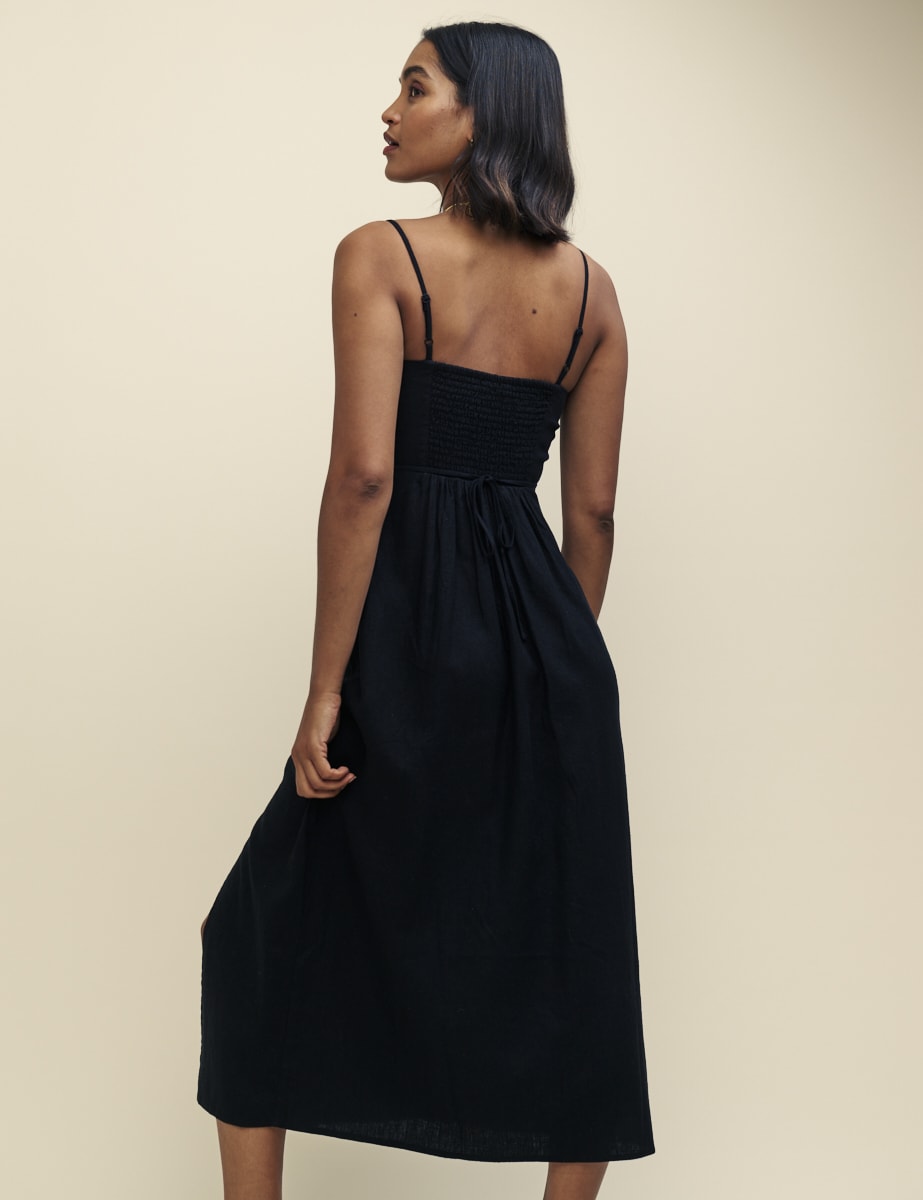 Black Maddy Midi Dress