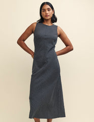 Petite Black Striped Lia Maxi Dress