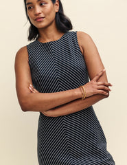 Black Striped Lia Maxi Dress