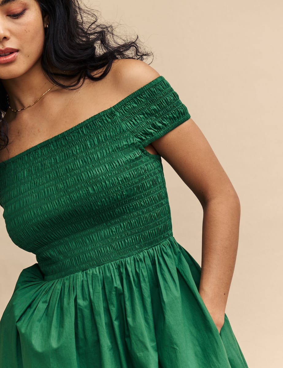 Green Bardot Amanda Midaxi Dress