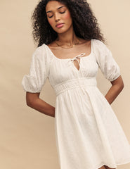 White Broderie Anglaise Evelyn Mini Dress