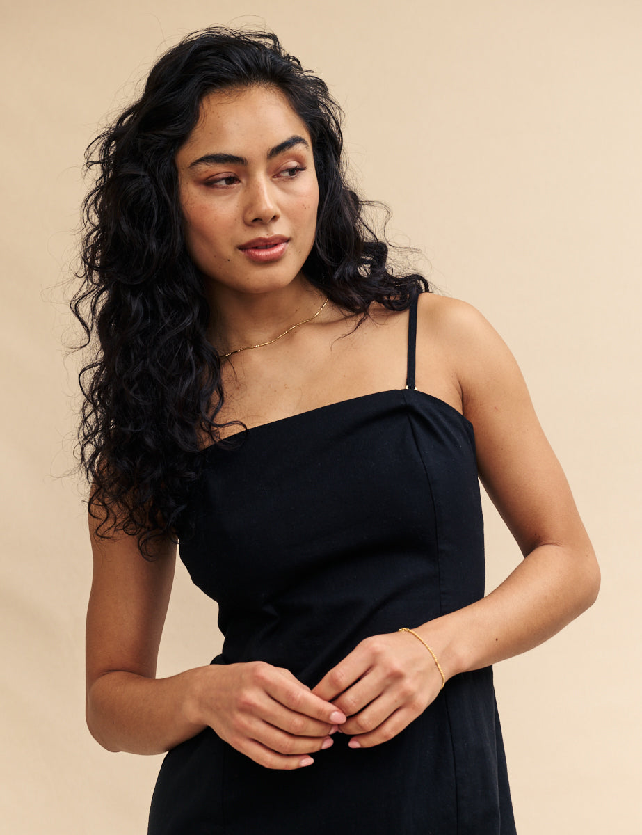 Black Bandeau Jordanna Mini Dress