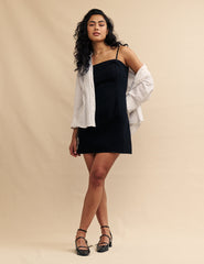 Black Bandeau Jordanna Mini Dress