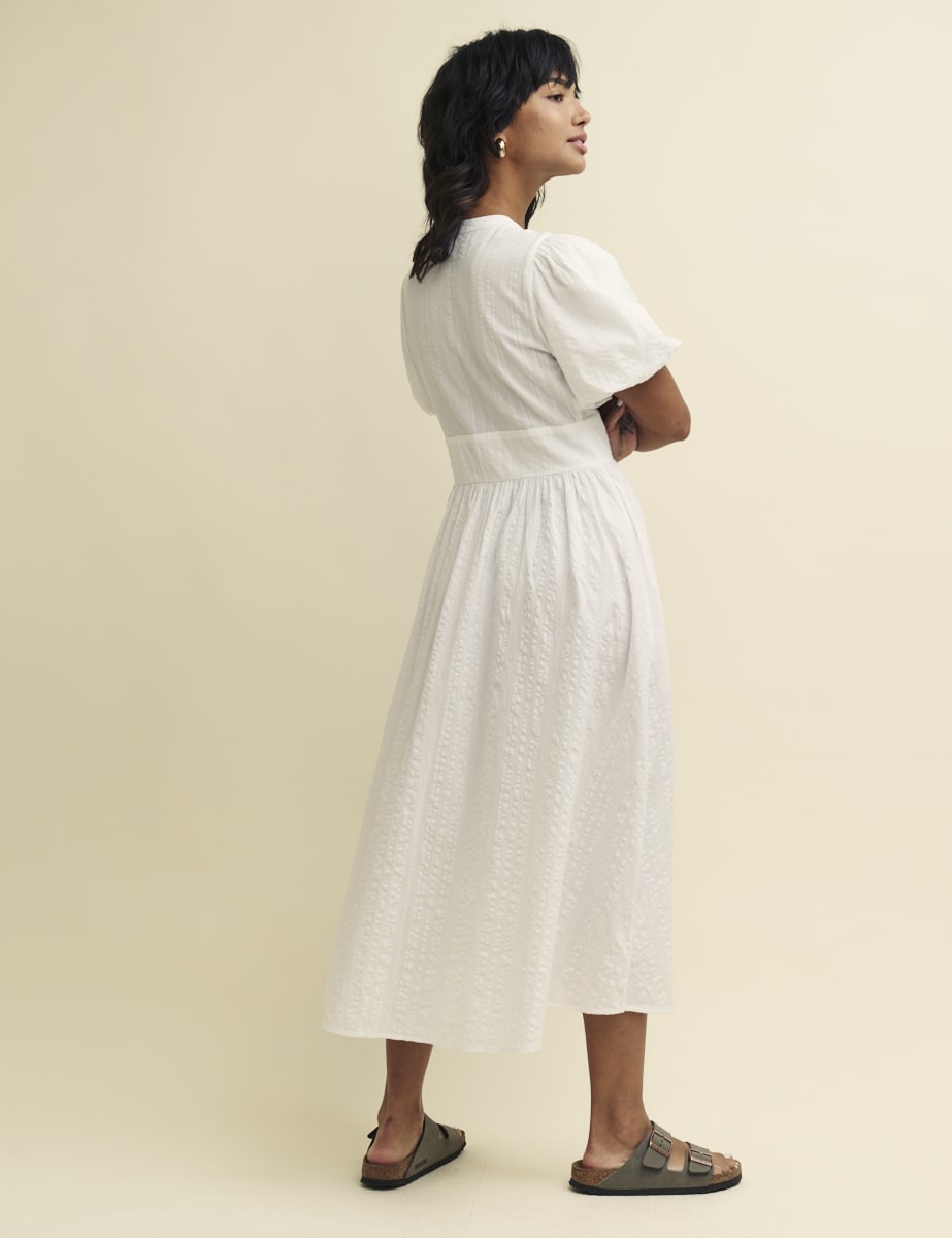 White Starlight Midi Dress