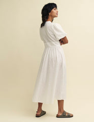 White Starlight Midi Dress