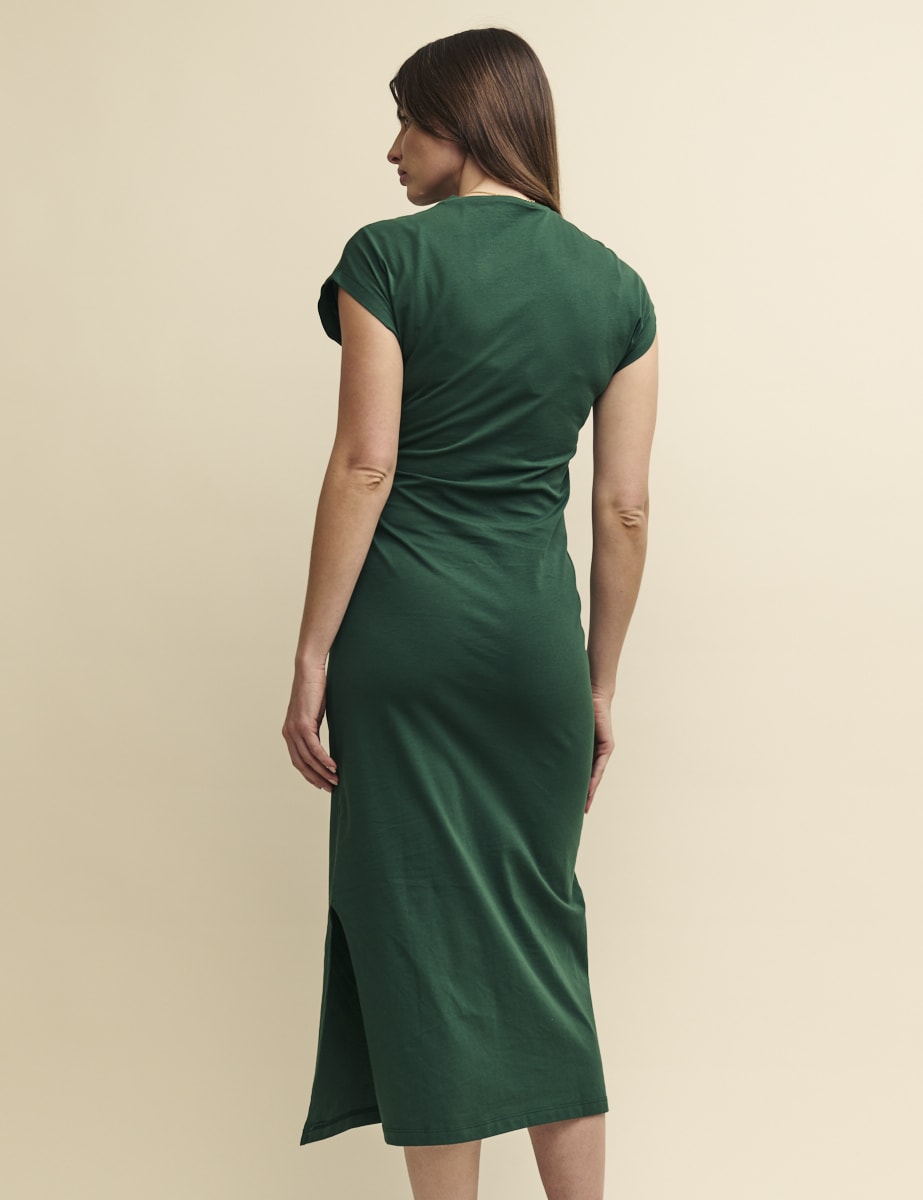 Green Jersey Dakota Midi Dress