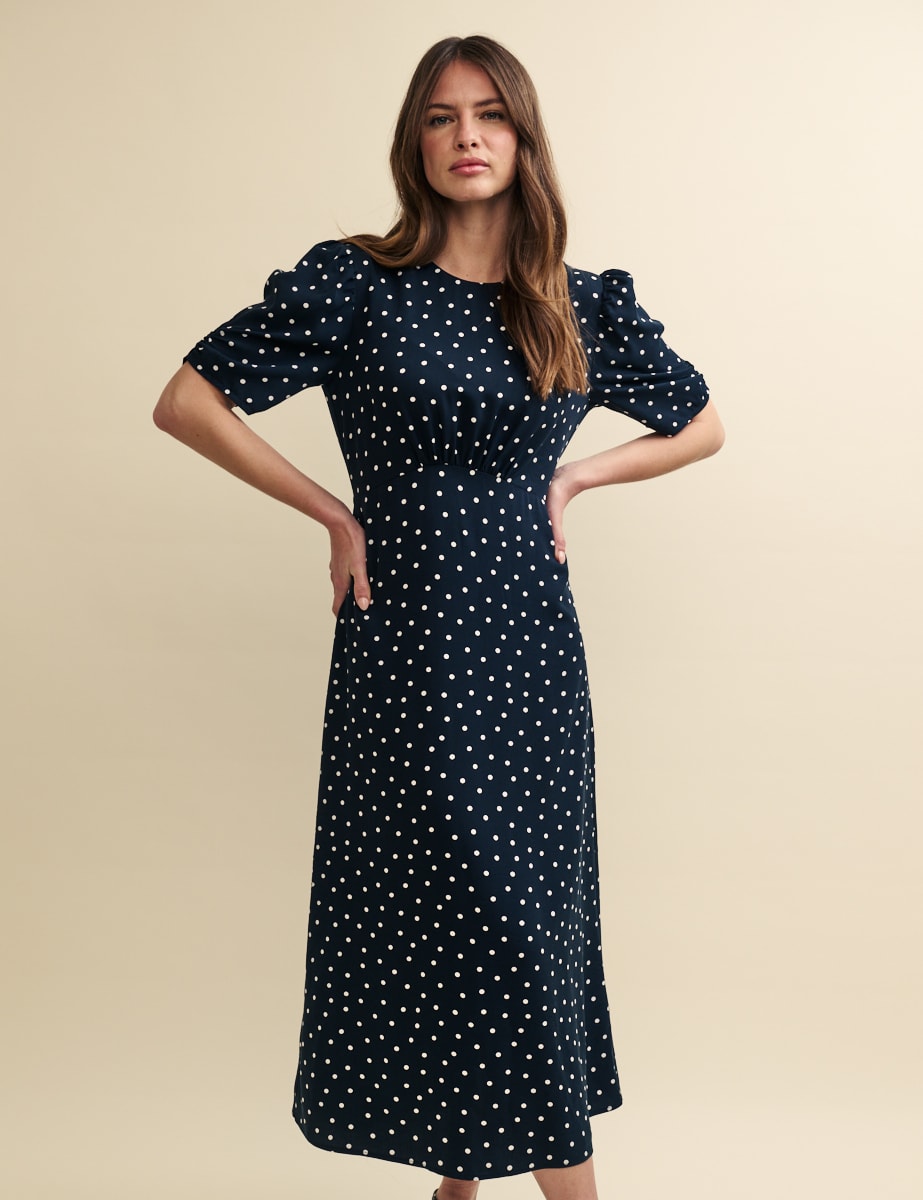 Black Spot Evie Midi Dress