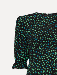 Green Selena Maternity Midi Dress