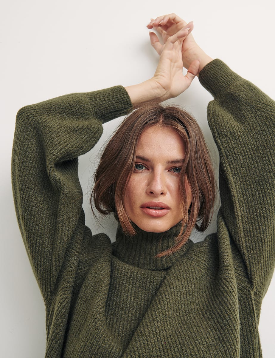 Green Meet the Jeans Raglan Move On Jumper