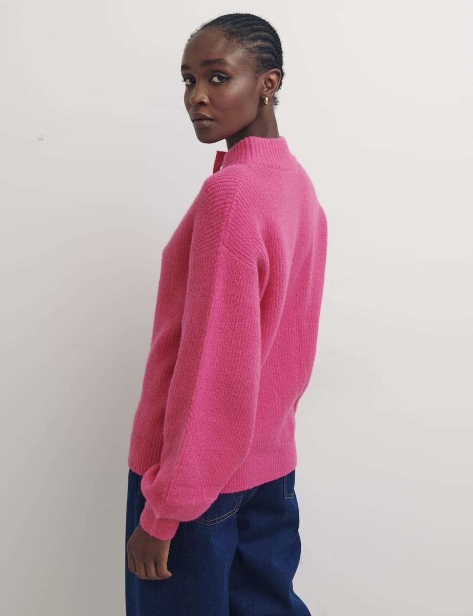 1/2 Button Placket Jumper