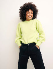 Green Lofty Crew Neck Jumper