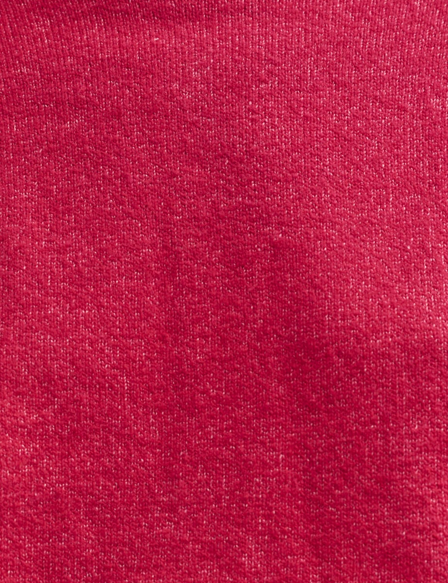 Pink Funnel Neck Longline Knitted Jumper