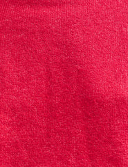 Pink Funnel Neck Longline Knitted Jumper